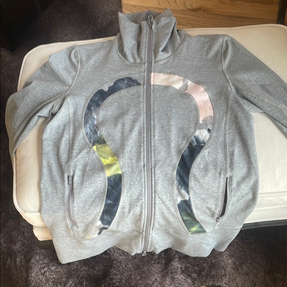 Lululemon In Stride Jacket Heathered Grey size 10
